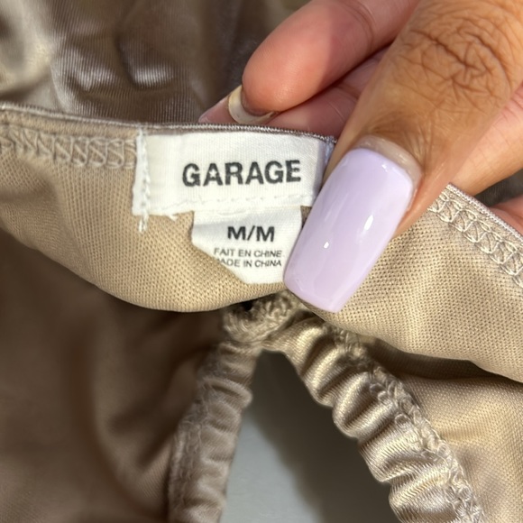 Garage Champagne Gold Mini Dress - Picture 3 of 3